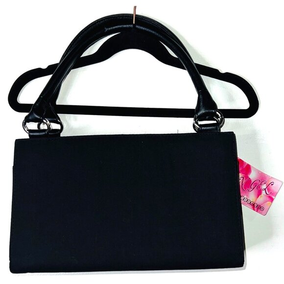 Black Handbag With Dual Handles & Removable Strap Angel Collection - Picture 1 of 4